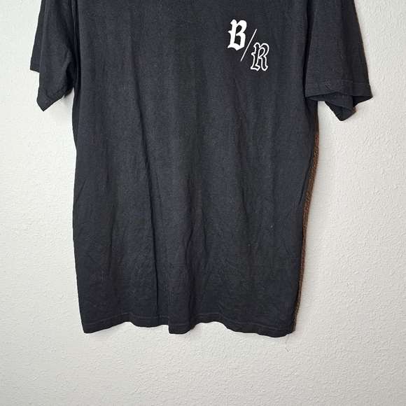 Black Rhino Wheels Mens L Large Tee Shirt Short Sleeve Graphic Spellout Basic - Picture 4 of 7